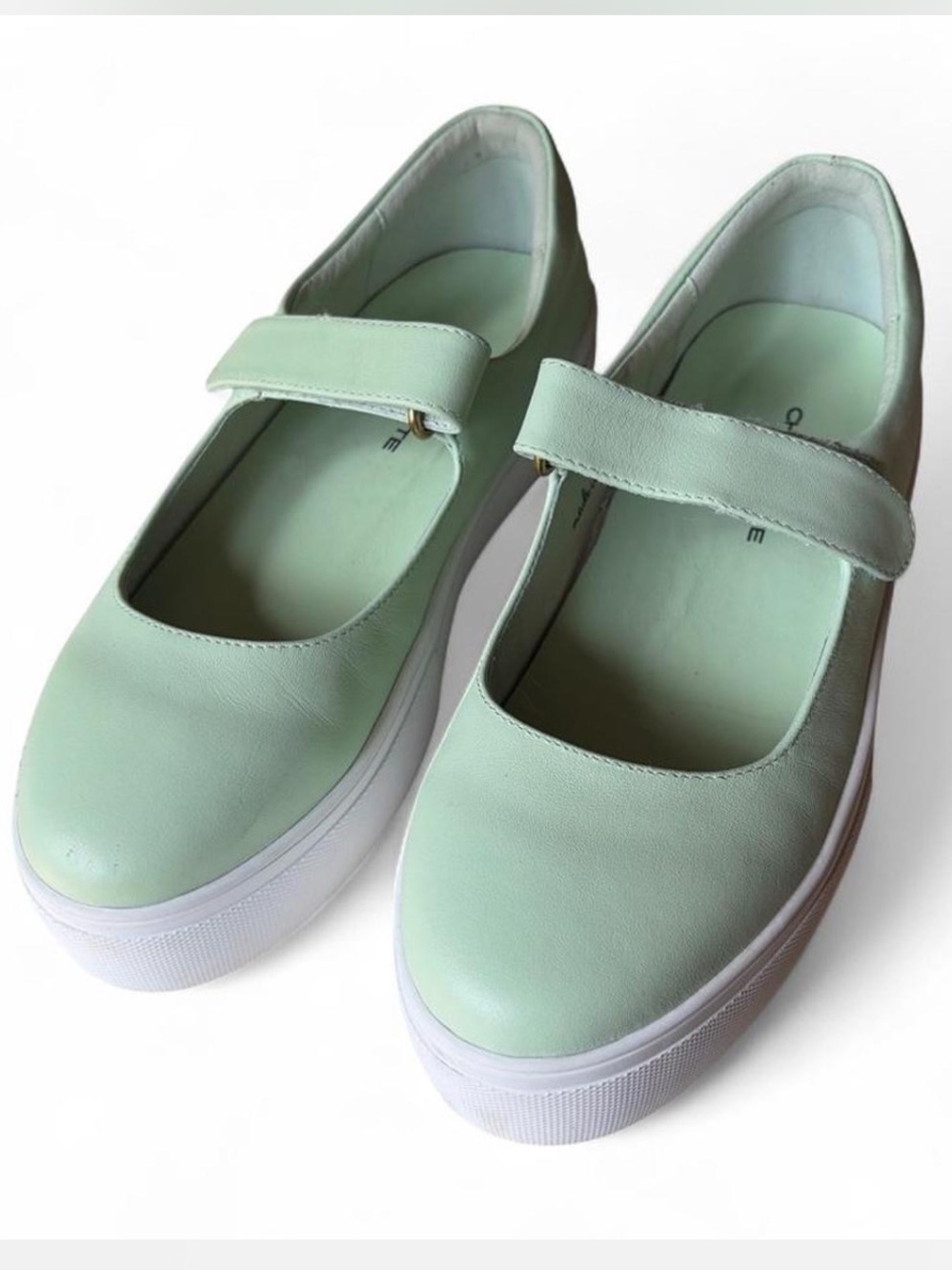 Charlotte Stone Heidi Platform Mary-Jane in Pistachio. Size 8
